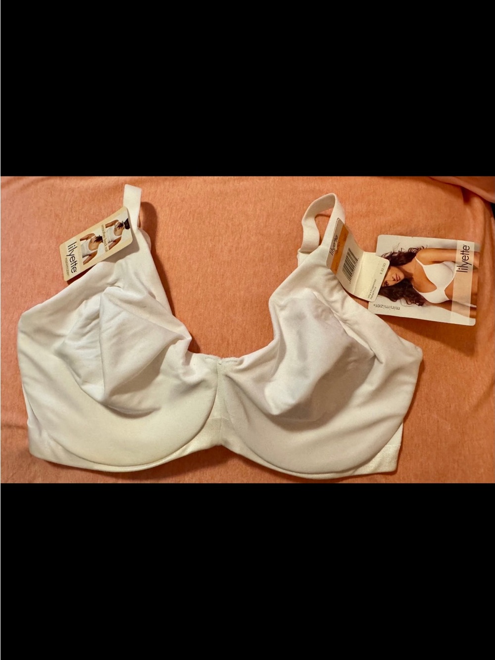 Lilyette Women's White Minimizer Bra 38DD